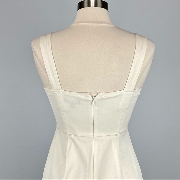 J Crew Ivory Faille Stretch Sheath Dress 4 - Picture 9 of 13